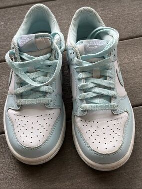 Nike Dunk Low GS White Mint Foam Sneakers Youth Size 3.5Y FB9109